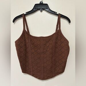 Hollister Brown Tank size Large